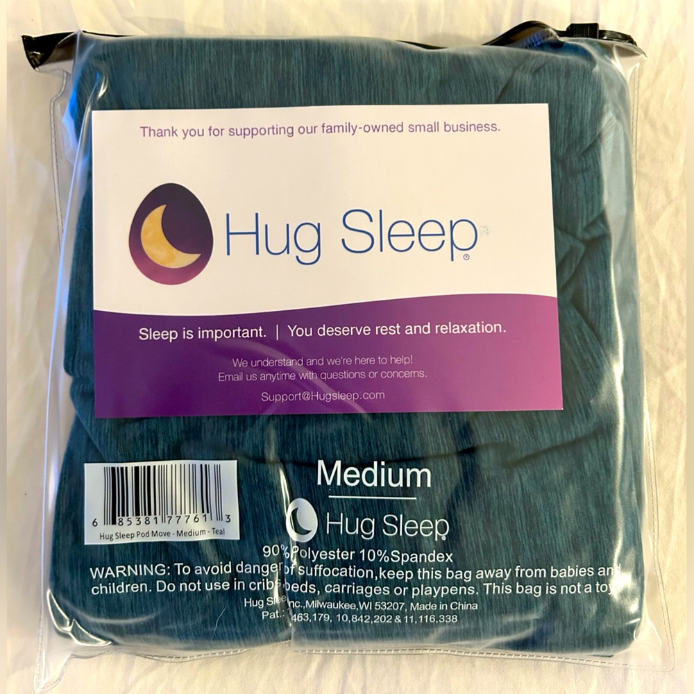 Hug sleep pod - medium- blue- brand new